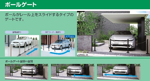 三協アルミ　ポールゲート　